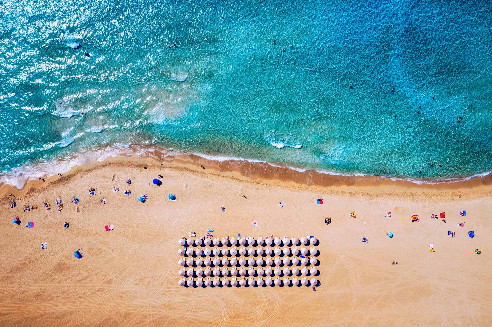 Falassarna beach panoramic view